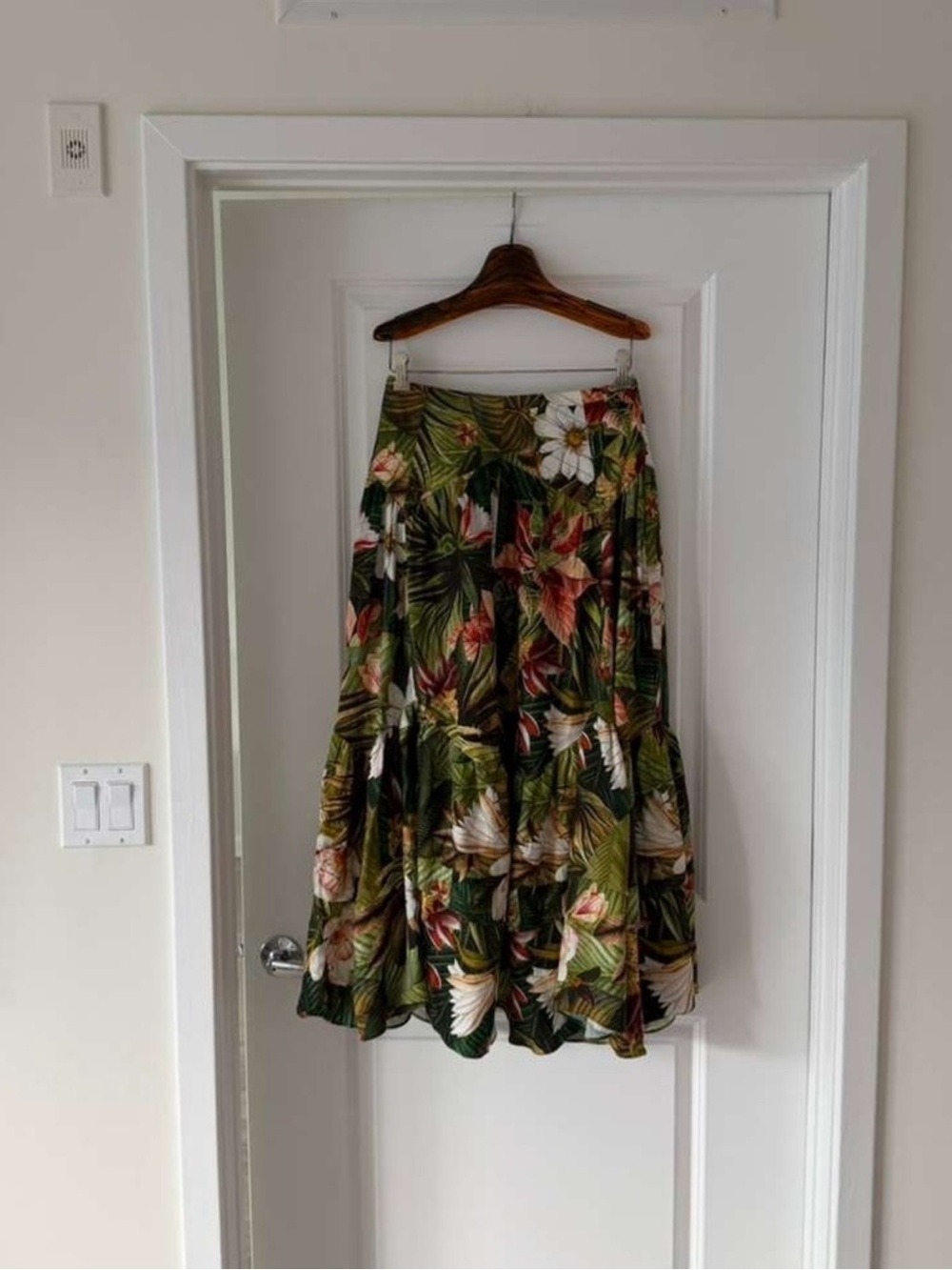Farm Rio Multicolor Botanical Forest Midi Skirt - Picture 9 of 9